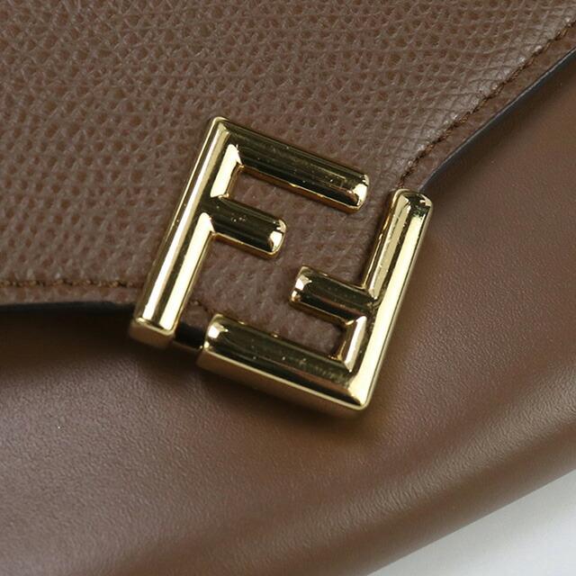 FENDI ブラウン チェーンウォレット　FFロゴ FENDI（フェンディ） チェーンウォレット CHAIN CONTINETAL チェーン