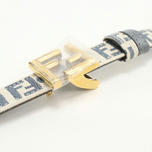 FENDI フェンディ　ベルト　FFロゴ　シルバー金具　レザー FENDI（フェンディ） 中古 ベルト レディース ブランド FENDI FFベルト