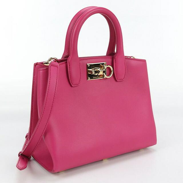 【美品】FERRAGAMO フェラガモ バッグ ボウ トートバッグ ピンク FERRAGAMO（フェラガモ） 中古 トートバッグ レディース ブランド
