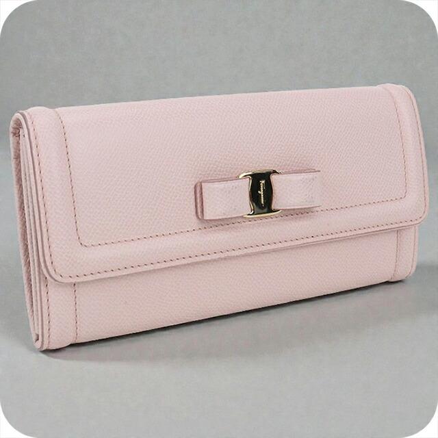 FERRAGAMO（フェラガモ） 中古 長財布二折 レディース ブランド ヴァラ
