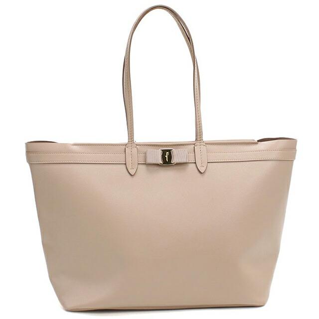 最終価格　フェラガモ　ヴァラ　リボン　バッグ　ベージュ　Ferragamo FERRAGAMO（フェラガモ） 中古 トートバッグ レディース ブランド
