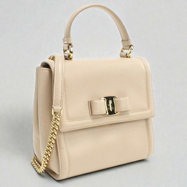 【美品】 Ferragamo ヴァラリボン ハンドバッグ 2Way パーティー Salvatore Ferragamo】フェラガモ『ヴァラ リボン 2WAYハンドバッグ