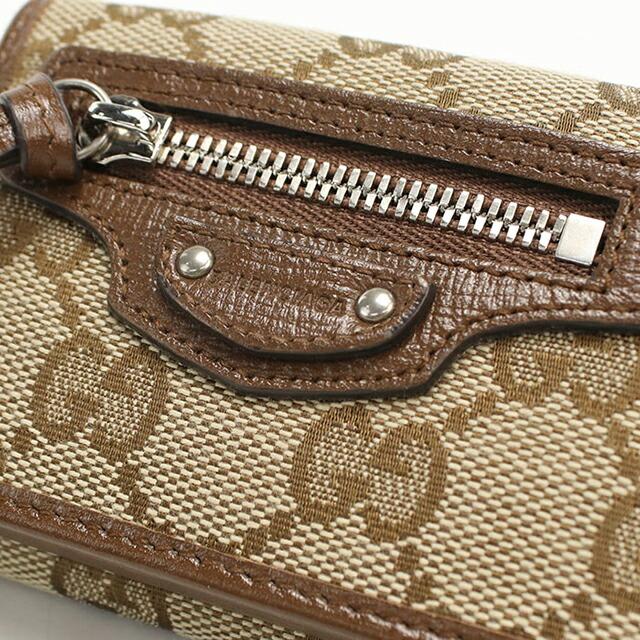 Gucci 三つ折り財布 ベージュキャンバス GUCCI（グッチ） 中古 三つ折り財布 三折財布 レディース ブランド