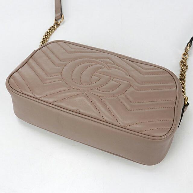 GUCCI グッチ/GGマーモントスモールショルダー/ベージュ/447632/520***/Aランク/75【中古】 GUCCI（グッチ） 中古 斜め掛け ショルダーバッグ レディース ブランド