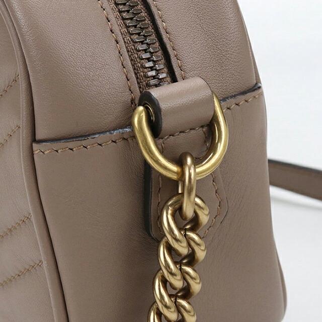 GUCCI グッチ/GGマーモントスモールショルダー/ベージュ/447632/520***/Aランク/75【中古】 GUCCI（グッチ） 中古 斜め掛け ショルダーバッグ レディース ブランド