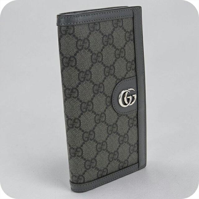 グッチ オフィディア GG ロングウォレット GUCCI（グッチ） 中古 長財布ニ折小銭入付き メンズ ブランド オフィ