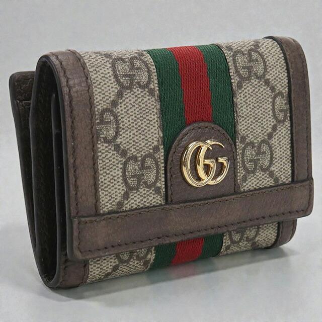 GUCCI（グッチ） 中古 三つ折り財布 レディース ブランド オフィディア 