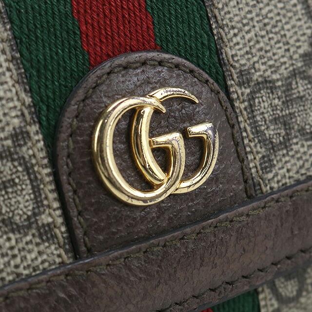 GUCCI グッチ バッグ オフィディア GGスプリーム 三つ折財布 ベージュ/ダーク ｻｲﾌ･小物 644334 三つ折り財布
 キャンバス  ベージュ ユニセックス【中古】 Amazon | [グッチ] 財布(三つ折り財布) 644334 96IWG ベージュ