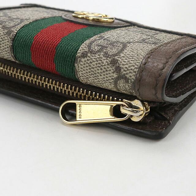 GUCCI  グッチ/オフディアGGスプリーム/三つ折り財布/523174/041*/Aランク/04【中古】 GUCCI - グッチ オフィディア GGスプリーム 三つ折り ウォレット 財布