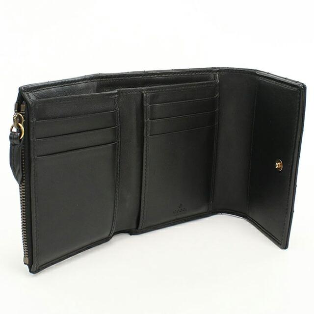 GUCCI（グッチ） 中古 三つ折り財布 コンパクト 三折財布 レディース