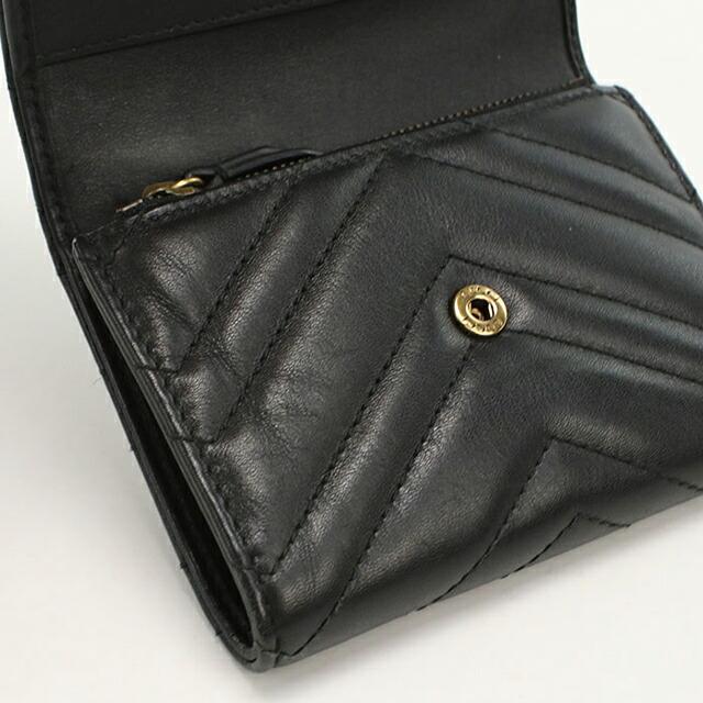 GUCCI（グッチ） 中古 三つ折り財布 コンパクト 三折財布 レディース