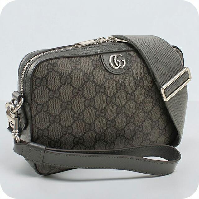 かぷちーの様　GUCCI グレー ショルダーバッグ　メンズ GUCCI（グッチ） 中古 斜め掛け ショルダーバッグ メンズ ブランド