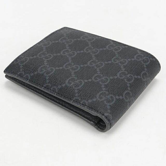 【GUCCI】 2つ折り財布 グレー GUCCI（グッチ） メンズ GG二つ折りウォレット 財布グレー インテリア