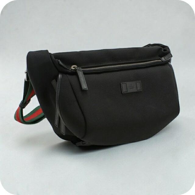 美品 GUCCI シマレザー GG ボディバッグ シェリーライン グッチ GUCCI（グッチ） 中古 ショルダーバッグ メンズ ブランド シェリー