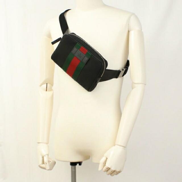 グッチ GUCCI バッグ メンズ 630919 シェリー ウエストバッグ GUCCI（グッチ） 中古 ボディバッグ メンズ ブランド シェリー