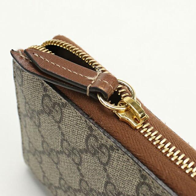 本物 グッチ GUCCI GGスプリーム ラウンドファスナー 長財布 ロングウォレット ベージュ ブラウン 410102 財布 ウォレット 中古 GUCCI（グッチ） 中古 長財布ラウンドファスナー レディース ブランド