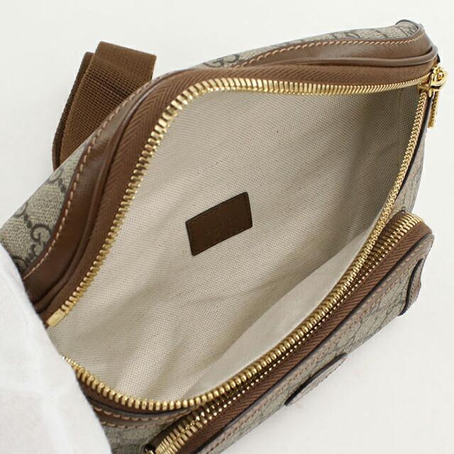 中古 グッチ ボディバッグ メンズ ブランド GUCCI インターロッキングG ベルトバッグ 733240 ベージュ