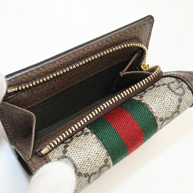 GUCCI（グッチ） 中古 三つ折り財布 コンパクト 三折財布 レディース