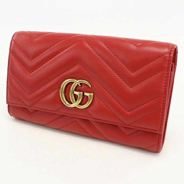 GUCCI（グッチ） 中古 長財布 二つ折り レディース ブランド ダブルG