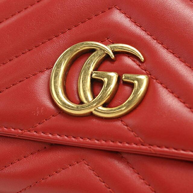 姫*様様 新品未使用 GUCCI グッチ ソーホー コンチネンタルウォレット 赤 GUCCI（グッチ） 中古 長財布 二つ折り レディース ブランド ダブルG