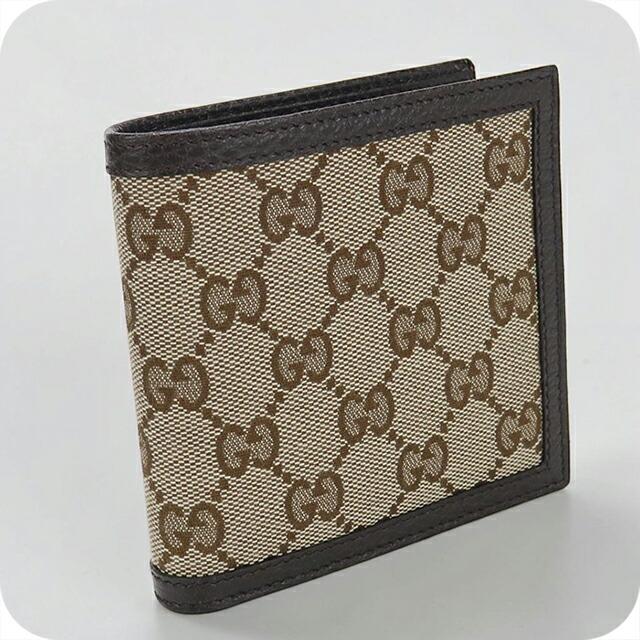 GUCCI（グッチ） 中古 二つ折り財布 コンパクト メンズ ブランド GUCCI