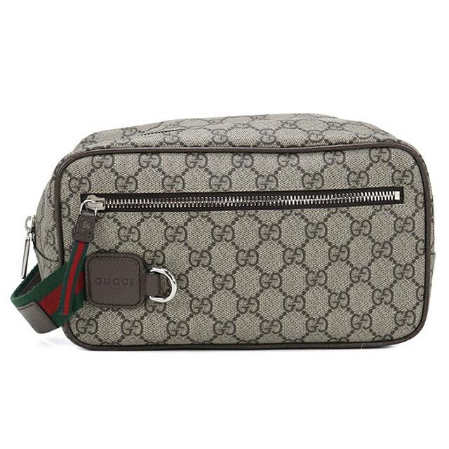 GUCCI グッチ GG スプリーム 化粧ポーチ コスメポーチ クラッチ バッグ GUCCI（グッチ） 中古 クラッチバッグ メンズ ブランド GUCCI GG