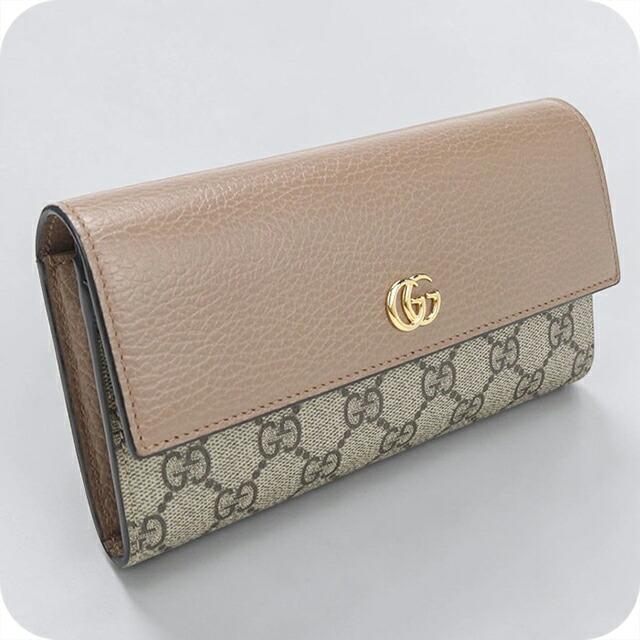 GUCCI（グッチ） 中古 長財布二折 レディース ブランド ダブルG バイ 