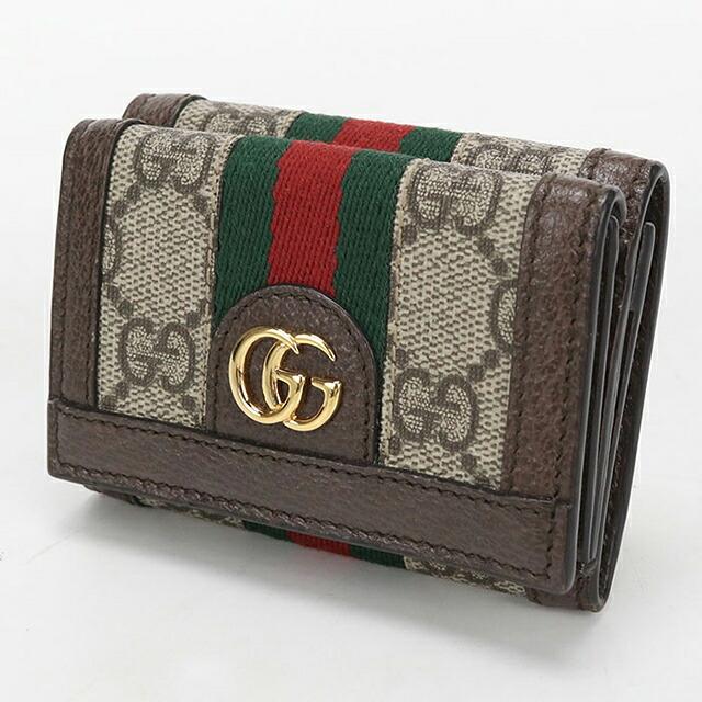 再度値下げグッチ財布 GUCCI（グッチ） 中古 三つ折り財布 三折財布 コンパクト レディース