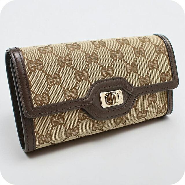 GUCCI（グッチ） 中古 長財布二折 レディース ブランド ルーチェ 