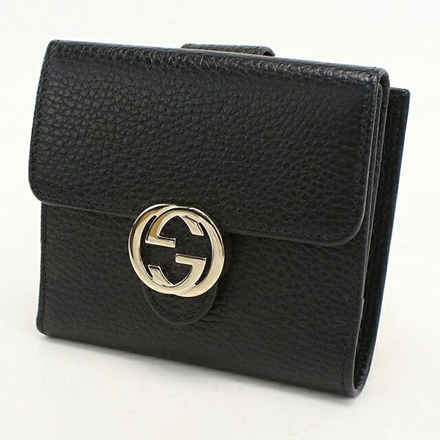 グッチ 黒 財布 二つ折り レディース ブランド GUCCI - 新品 グッチ