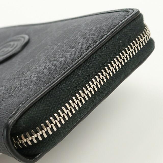 GUCCI 中古 グッチ 長財布ラウンドファスナー メンズ ブランド  