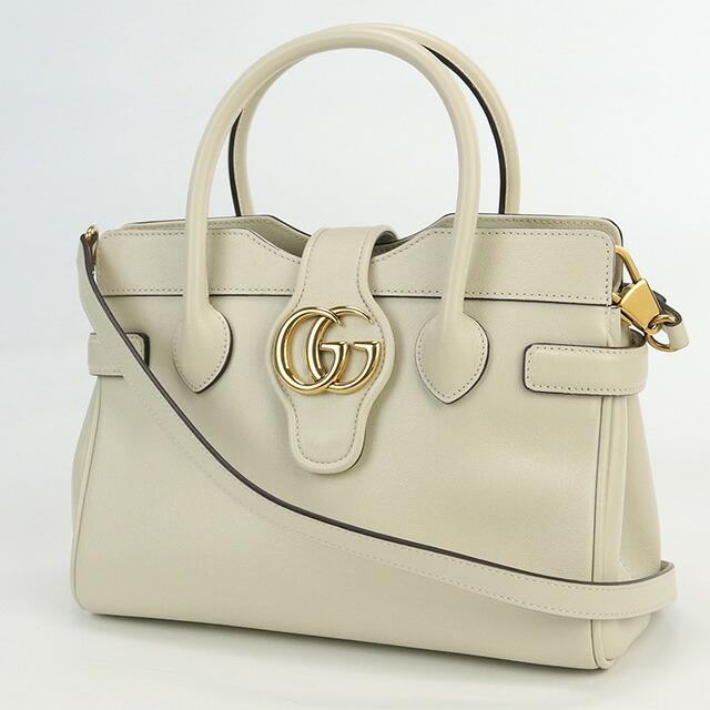 中古 グッチ ハンドバッグ レディース ブランド GUCCI トップハンドルバッグ レザー 658450 ホワイト バッグ｜nanaple｜03