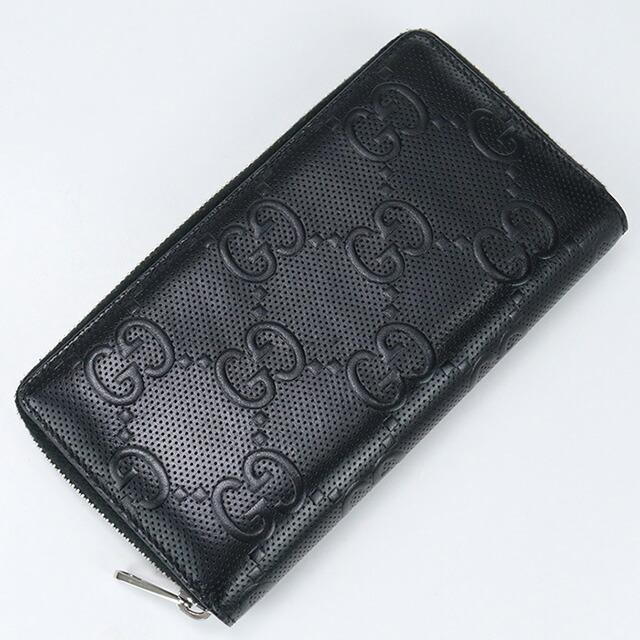 11/5はさらに+10倍 中古 グッチ 長財布ラウンドファスナー メンズ  