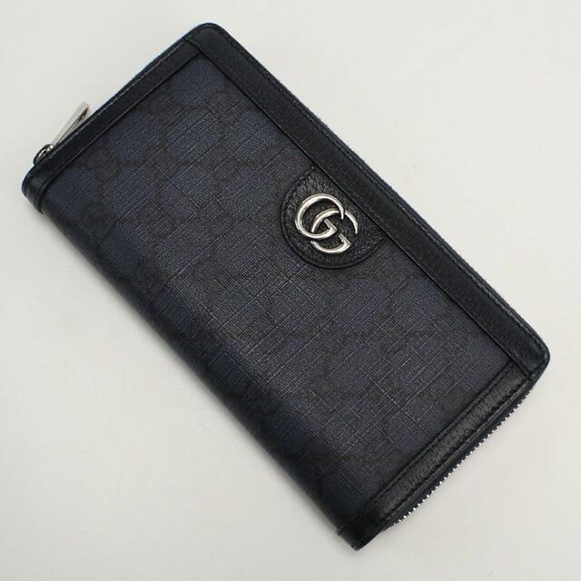 GUCCI 中古 グッチ 長財布ラウンドファスナー メンズ ブランド GUCCI 中古 グッチ 長財布ラウンドファスナー メンズ ブランド