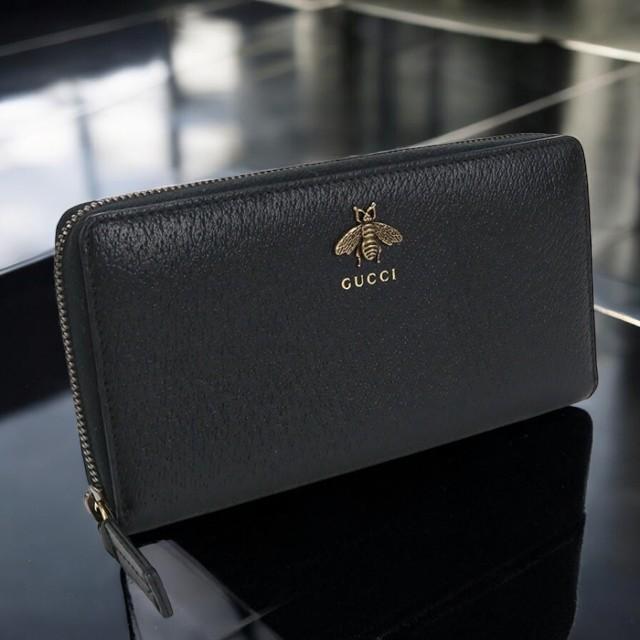 中古 グッチ 長財布ラウンドファスナー メンズ ブランド GUCCI 