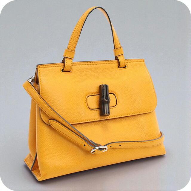GUCCI 中古 グッチ ハンドバッグ レディース ブランド バンブー 2WAY  