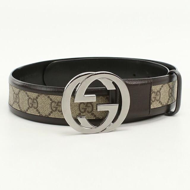 【中古美品】GUCCI グッチ インターロッキングG レザー ベルト メンズ GUCCI（グッチ） 中古 ベルト メンズ ブランド インターロッキングG