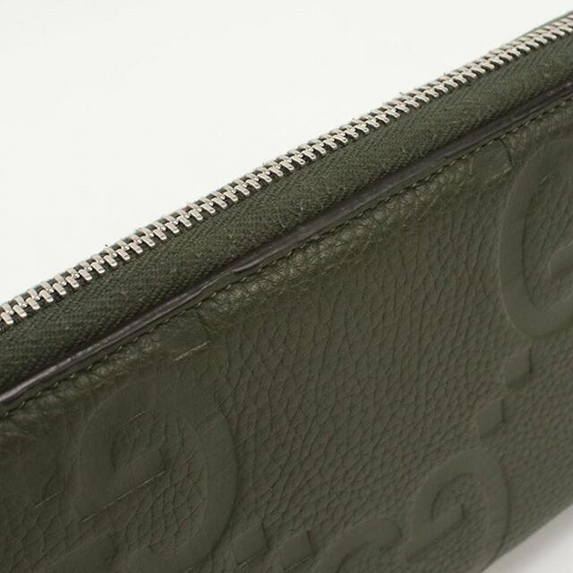 GUCCI 中古 グッチ 長財布ラウンドファスナー メンズ ブランド  