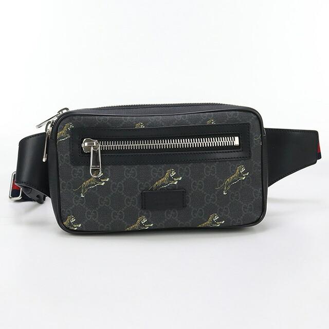 未使用保管品！現行✨GUCCI デカロゴ GGスプリーム ボディバッグ 中古・古着通販】GUCCI (グッチ) GGスプリーム ボディバッグ グレー