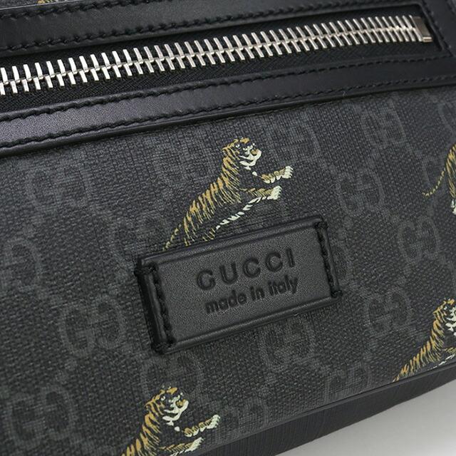 未使用保管品！現行✨GUCCI デカロゴ GGスプリーム ボディバッグ 中古・古着通販】GUCCI (グッチ) GGスプリーム ボディバッグ グレー