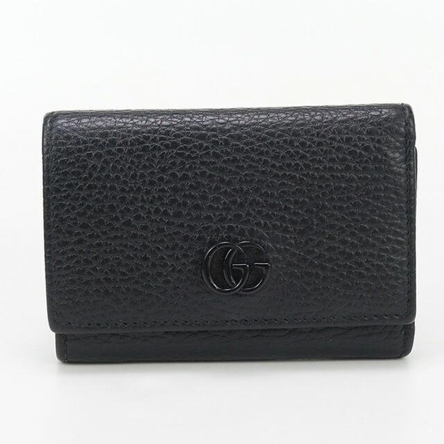 ✨未使用展示品✨　GUCCI ミニ財布　マーモント　GGロゴ　三つ折り　グレー ✨近年モデル✨GUCCI 三つ折り ミニ財布 GGマーモント グレー バイカラー