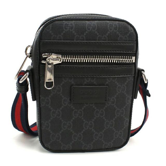 【美品】GUCCI GGスプリーム　レザー　カメラバッグ　ショルダーバッグ GUCCI（グッチ） 中古 斜め掛け ショルダーバッグ メンズ ブランド