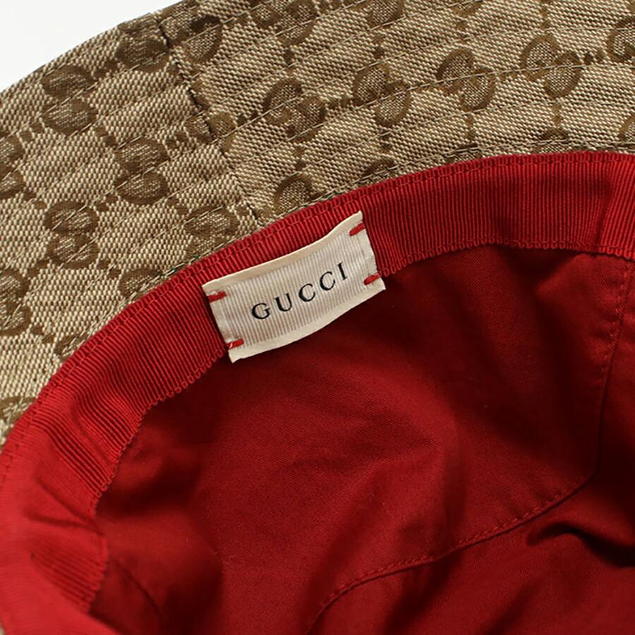 中古 グッチ ハット キッズ ブランド GUCCI チルドレンズ オリジナルGG フェドラハット 411790 ベージュ 帽子の画像