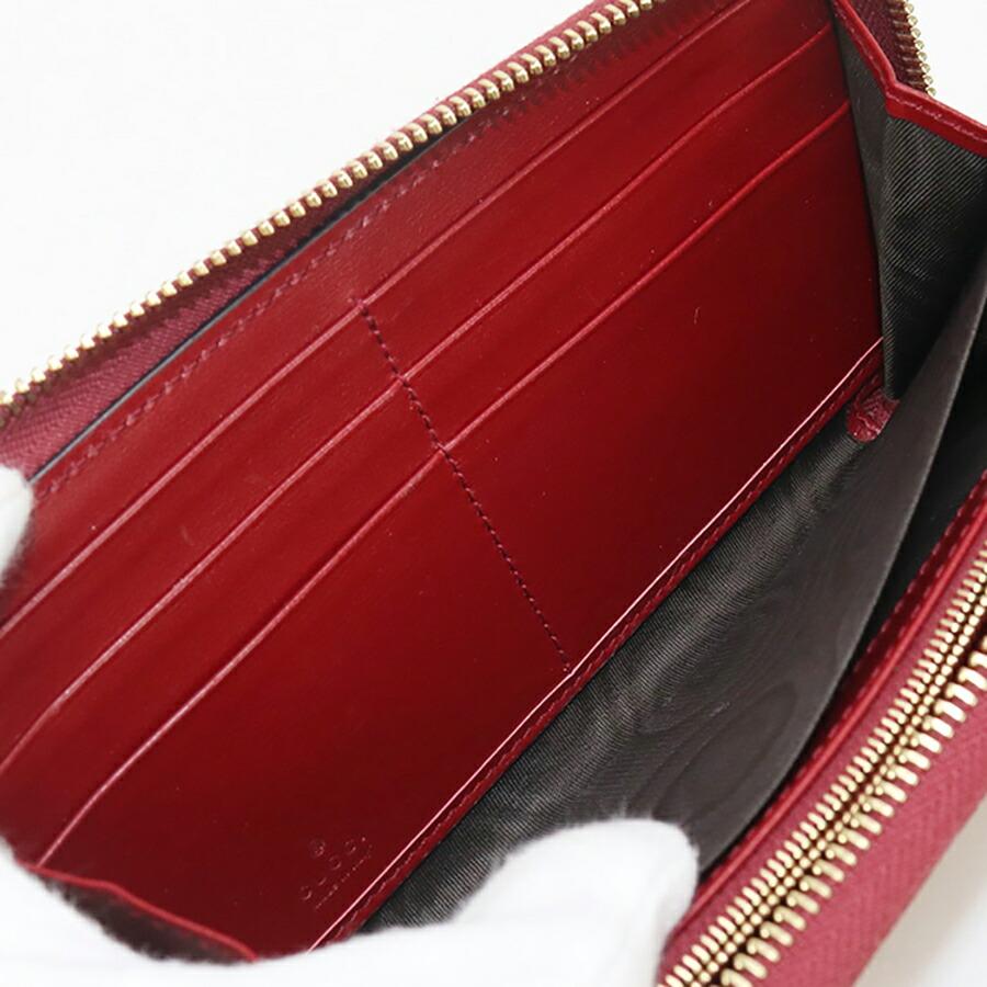 GUCCI 中古 グッチ 長財布ラウンドファスナー レディース