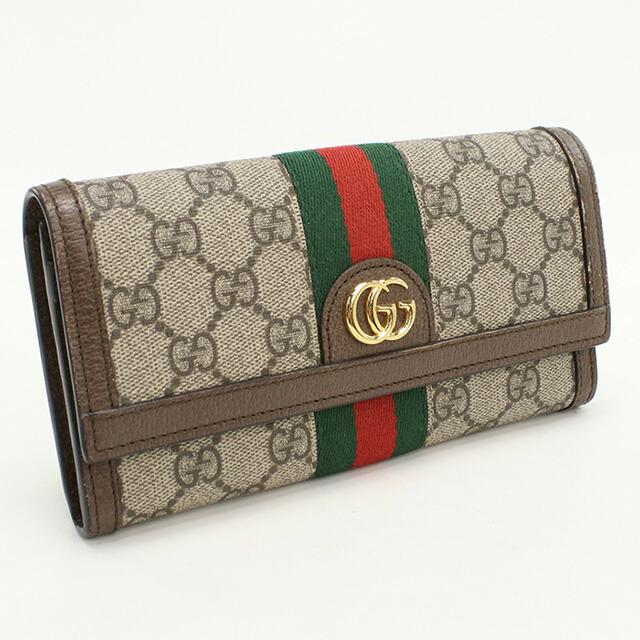 GUCCI（グッチ） 中古 長財布ニ折小銭入付き レディース ブランド 