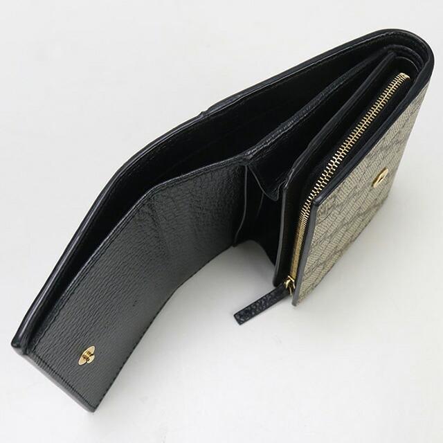GUCCI 中古 グッチ 二折財布 レディース ブランド ダブルG バイカラー  