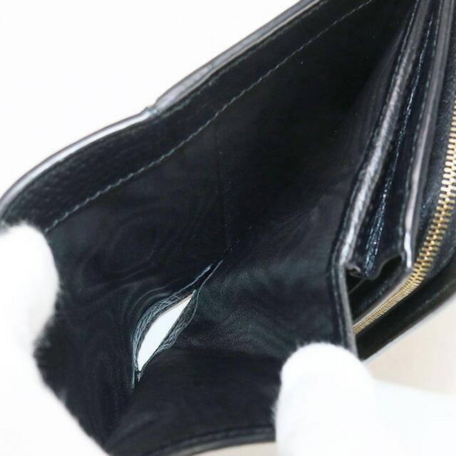 GUCCI 中古 グッチ 二折財布 レディース ブランド ダブルG バイカラー  