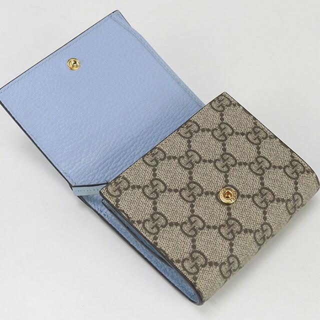 GUCCI 中古 グッチ 二折財布 レディース ブランド ダブルG バイカラー  