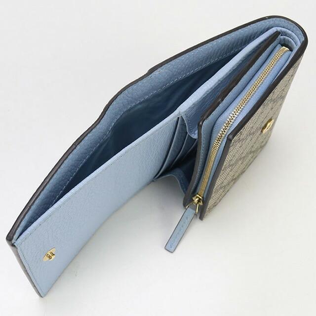 GUCCI 中古 グッチ 二折財布 レディース ブランド ダブルG バイカラー  