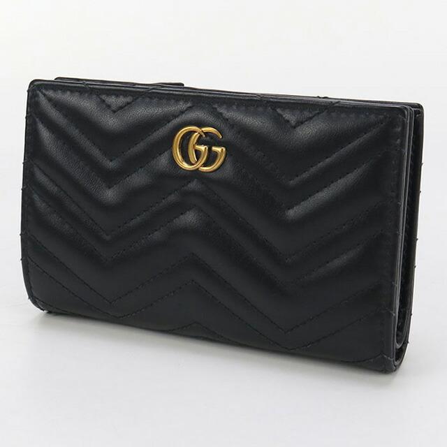GUCCI（グッチ） 中古 二折財布 レディース ブランド ダブルG カード